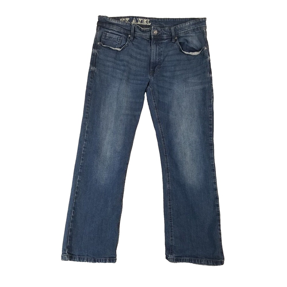 TK Axel jeans men's 36 x 30 regular fit straight blue stretch denim pants Y2K